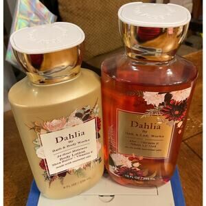 Bath and Body Works Dahlia Shower Gel and Body Lotion Full Size Products
